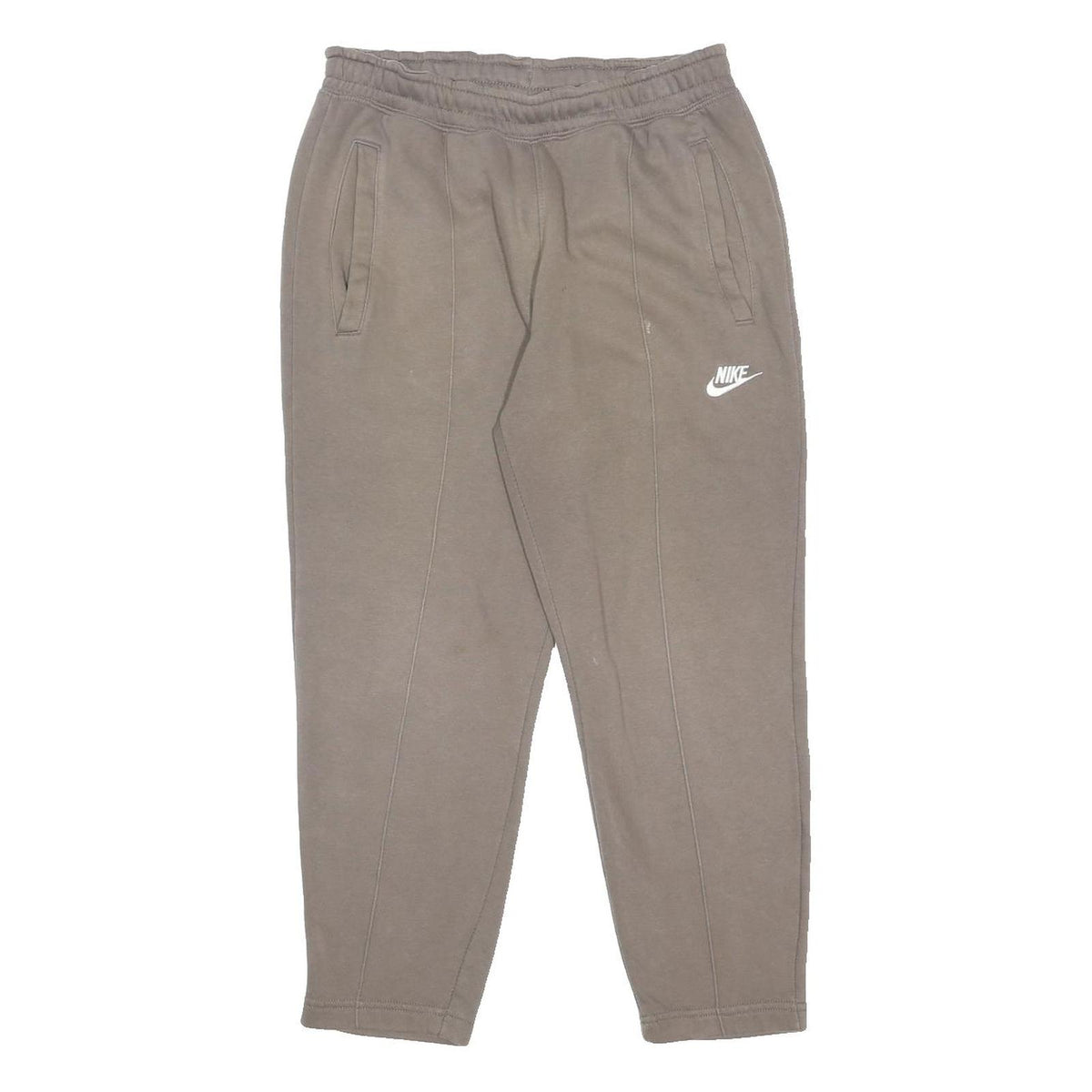 NIKE Mens Joggers Grey Slim Tapered S W28 L25 Cotton Blend Casual Sportswear