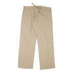 DIESEL Womens Cotton Blend Beige Relaxed Trousers W38 L30 Button Closure Casual