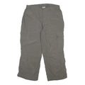 THE NORTH FACE Womens Polyester Grey Regular Cargo Trousers W28 L21 Outdoor Zip