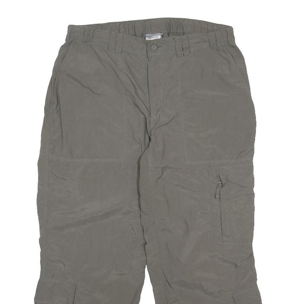 THE NORTH FACE Womens Polyester Grey Regular Cargo Trousers W28 L21 Outdoor Zip