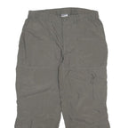 THE NORTH FACE Womens Polyester Grey Regular Cargo Trousers W28 L21 Outdoor Zip