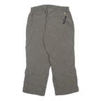 THE NORTH FACE Womens Polyester Grey Regular Cargo Trousers W28 L21 Outdoor Zip