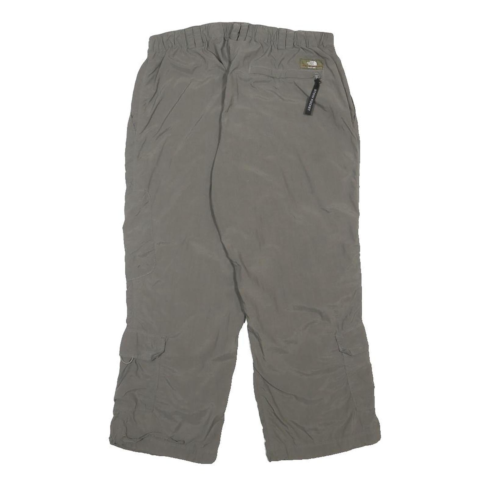 THE NORTH FACE Womens Polyester Grey Regular Cargo Trousers W28 L21 Outdoor Zip