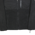 NEW BALANCE Mens Black Plain Polyester Full Zip Pullover Jumper M Sports Casual