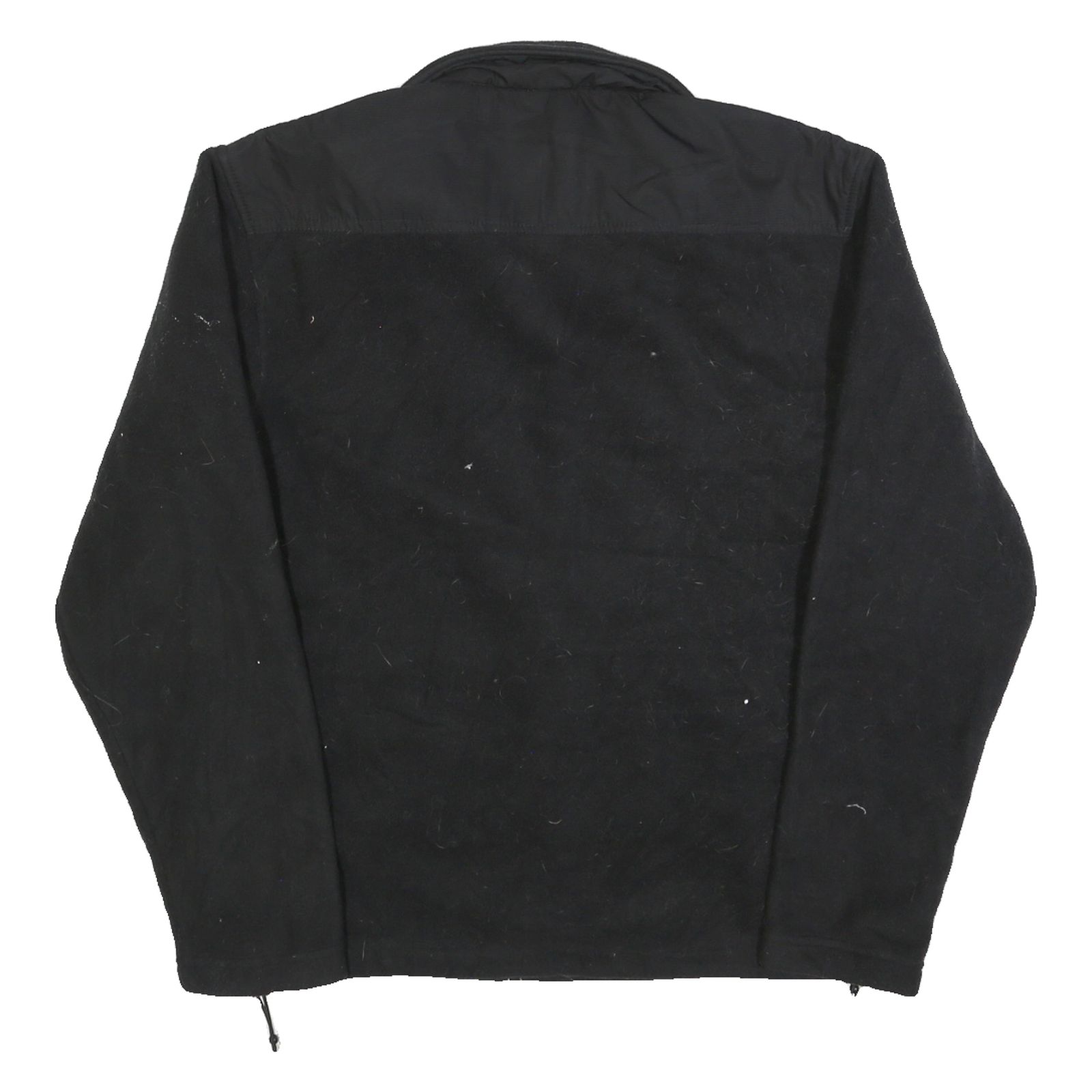 NEW BALANCE Mens Black Plain Polyester Full Zip Pullover Jumper M Sports Casual