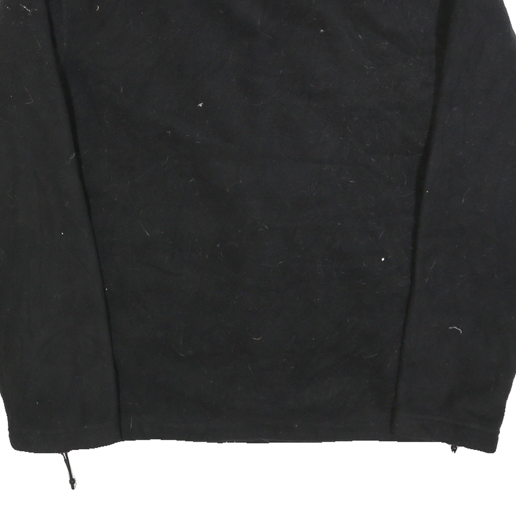 NEW BALANCE Mens Black Plain Polyester Full Zip Pullover Jumper M Sports Casual