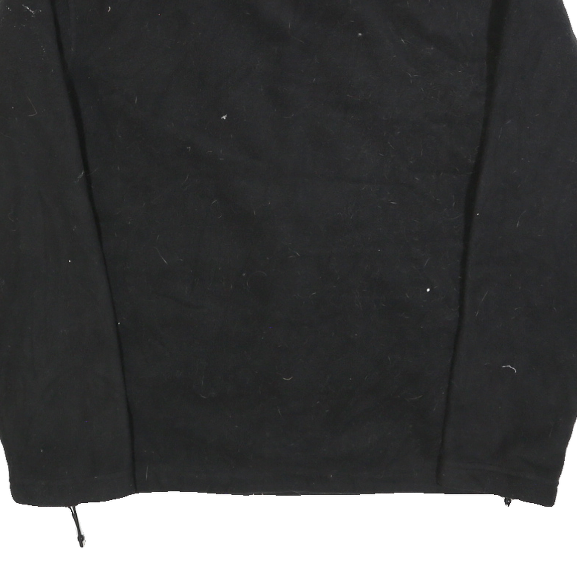 NEW BALANCE Mens Black Plain Polyester Full Zip Pullover Jumper M Sports Casual