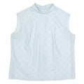 Womens Top Blue Sleeveless Floral L
