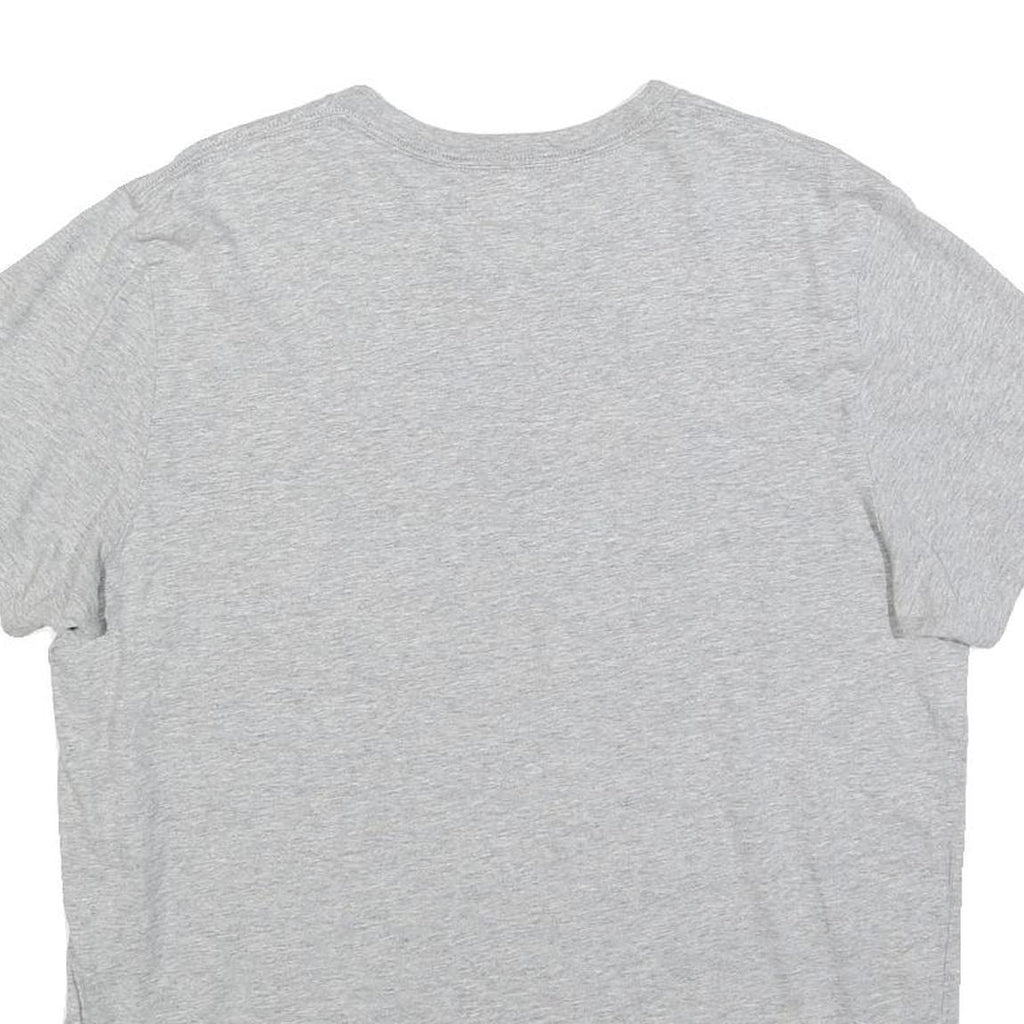 ADIDAS Womens Grey Crew Neck Short Sleeve T-Shirt L Cotton Blend Logo Print