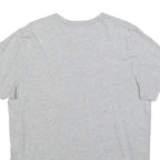 ADIDAS Womens Grey Crew Neck Short Sleeve T-Shirt L Cotton Blend Logo Print