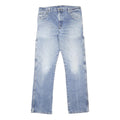 DICKIES Mens Regular Fit Blue Denim Jeans W32 L32 Zip Closure Workwear