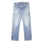 DICKIES Mens Regular Fit Blue Denim Jeans W32 L32 Zip Closure Workwear