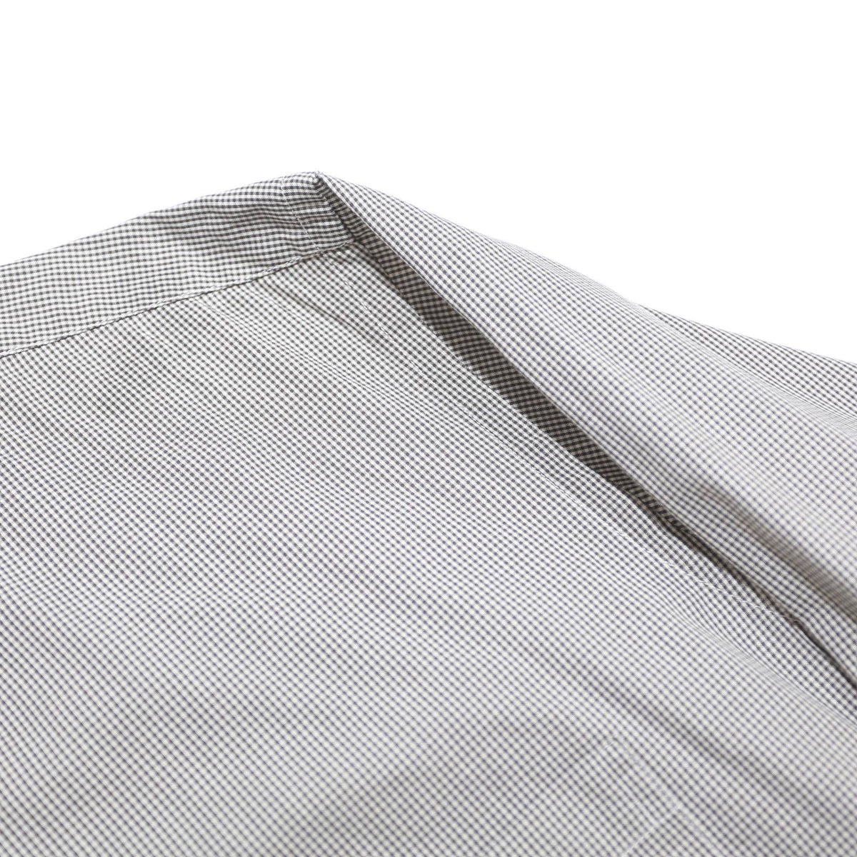 LACOSTE Mens Grey Check Cotton Shirt L Classic Button-Down Collar Long Sleeve