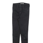 LEVI'S Womens Jeans Black Slim Skinny Denim W26 L30 Stretch Zip Fasten