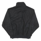 NORTHWEST Mens Black Jacket L Polyester Blend Zip Full Sleeve Casual Plain