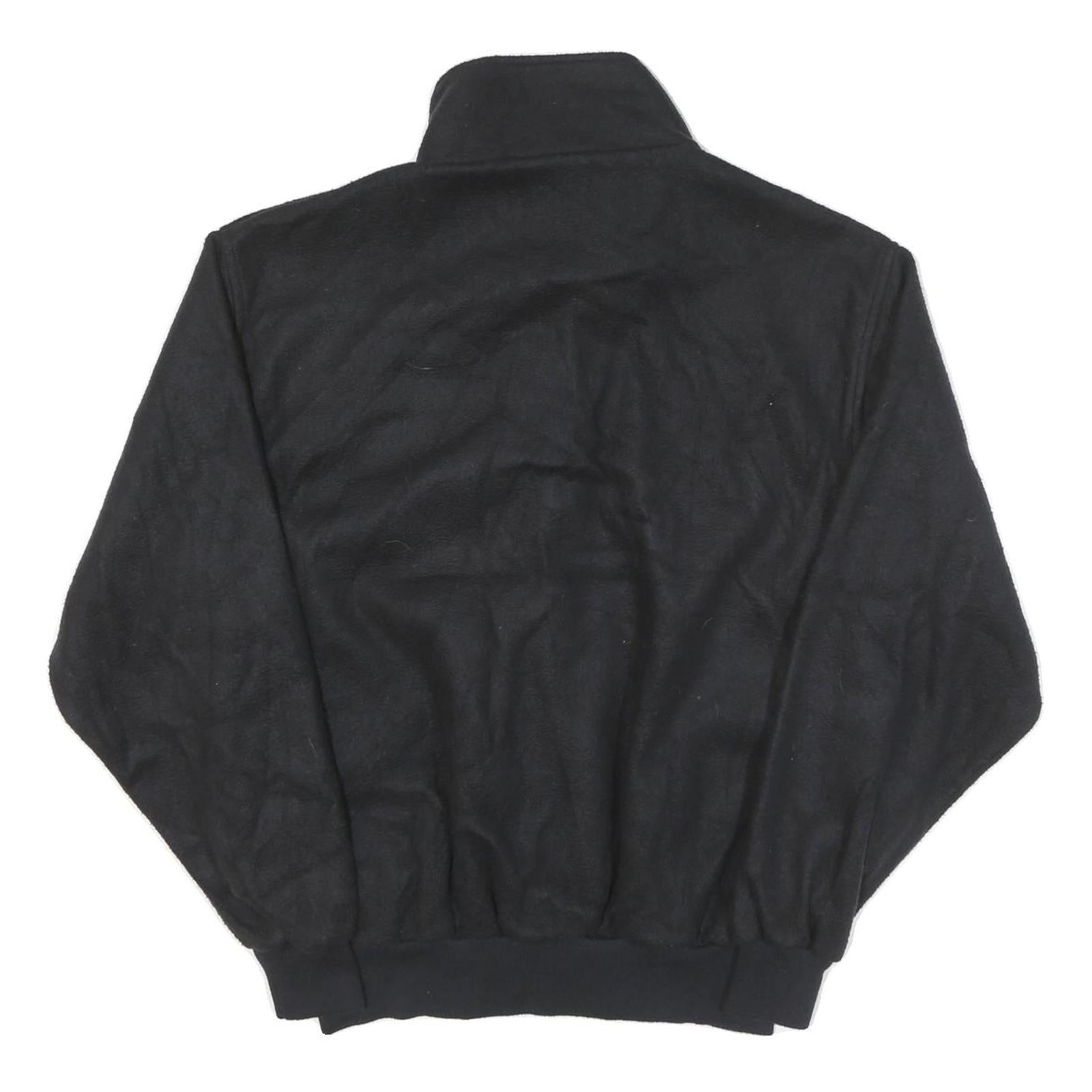 NORTHWEST Mens Black Jacket L Polyester Blend Zip Full Sleeve Casual Plain