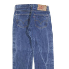 LEVI'S 501 Mens Jeans Blue Regular Straight Denim Medium W32 L27 Classic Button