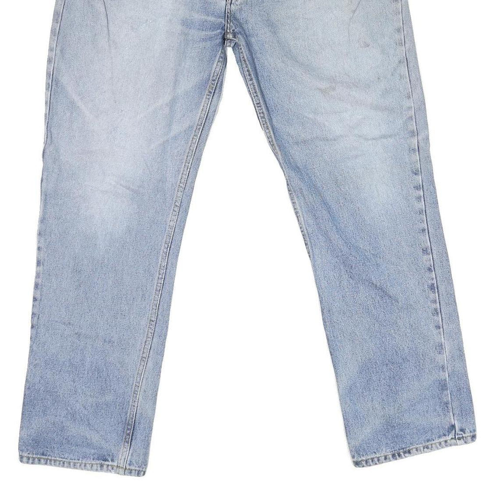 KINGFIELD Mens Regular Fit Light Blue Denim Jeans W38 L29 Zip Closure Classic