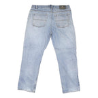 KINGFIELD Mens Regular Fit Light Blue Denim Jeans W38 L29 Zip Closure Classic