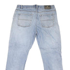 KINGFIELD Mens Regular Fit Light Blue Denim Jeans W38 L29 Zip Closure Classic