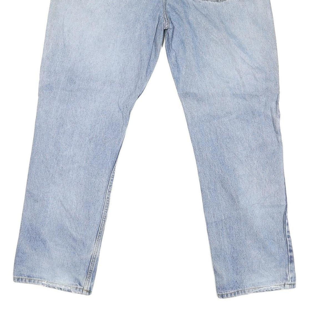 KINGFIELD Mens Regular Fit Light Blue Denim Jeans W38 L29 Zip Closure Classic