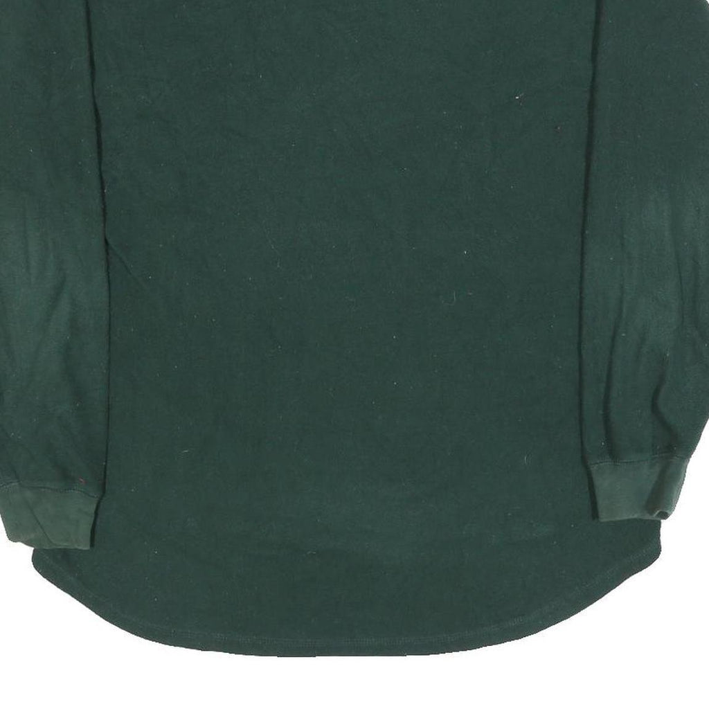 NAUTICA Mens Green Plain Polyester Crew Neck Basic Knit Jumper M Casual