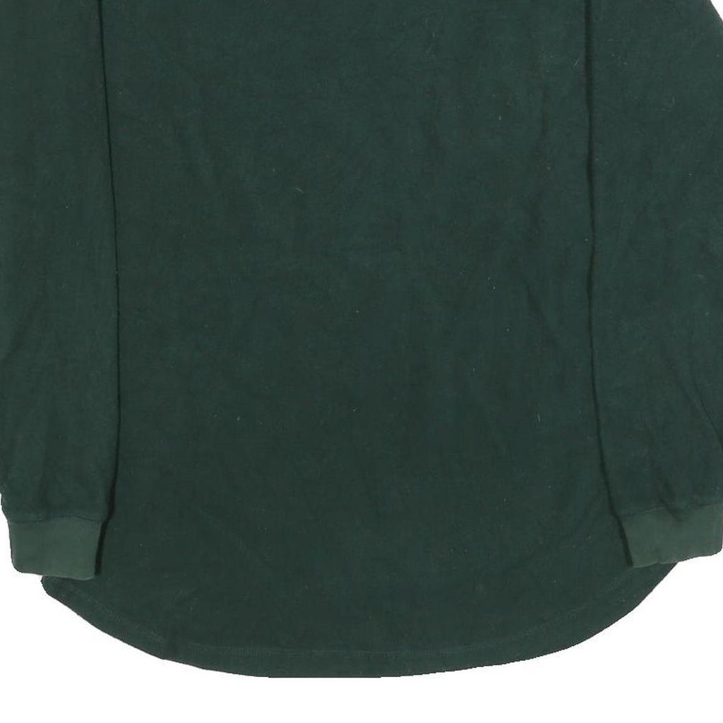 NAUTICA Mens Green Plain Polyester Crew Neck Basic Knit Jumper M Casual