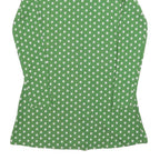 REFORMATION Womens Green & White Floral Day Jersey Long Sleeve Mini M Cotton