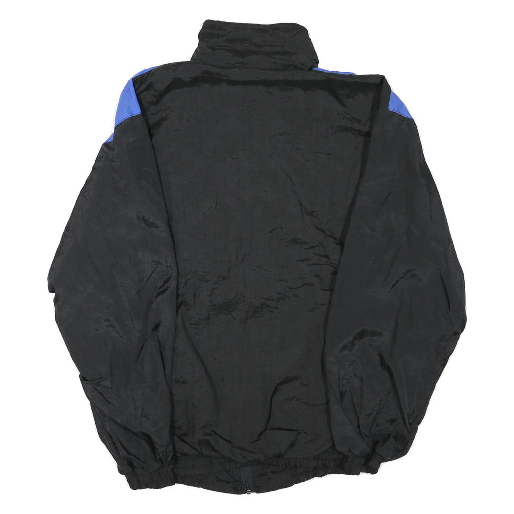 GOLFER Mens Black & Yellow Blue Zip Up Lightweight Polyester Blend Jacket L