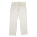 LEVI'S Mens Cotton Beige Classic Straight Trousers W34 L30 Casual Everyday