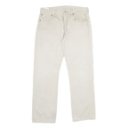 LEVI'S Mens Cotton Beige Classic Straight Trousers W34 L30 Casual Everyday