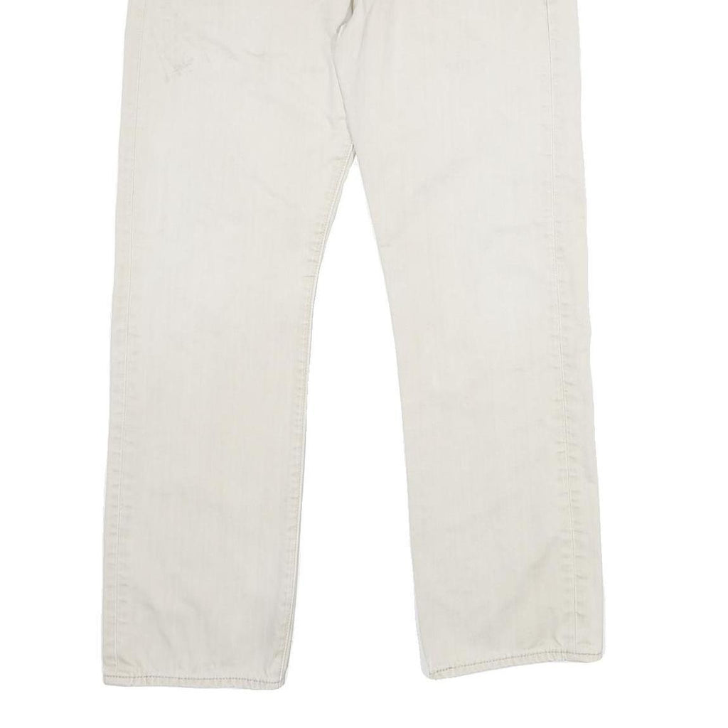 LEVI'S Mens Cotton Beige Classic Straight Trousers W34 L30 Casual Everyday