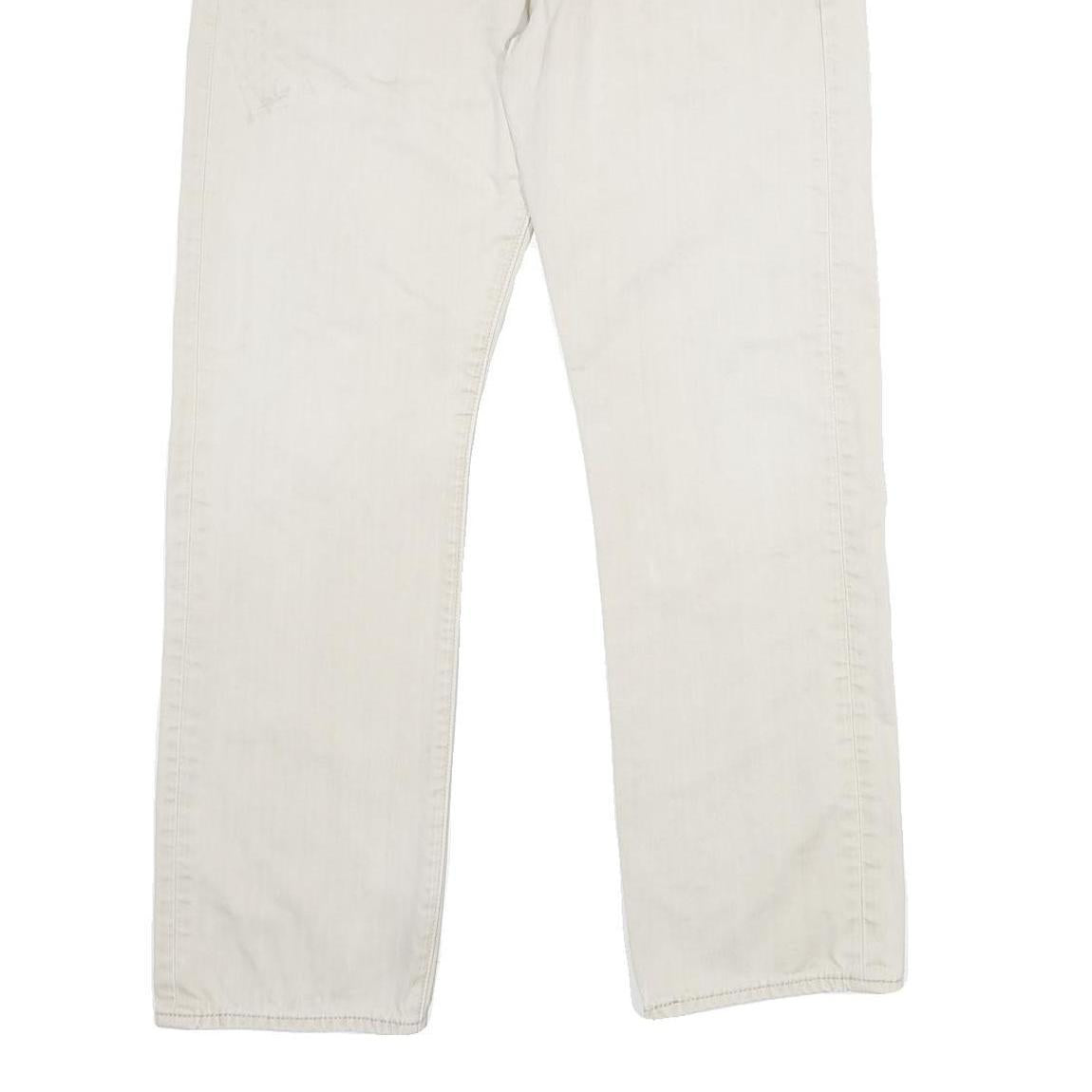 LEVI'S Mens Cotton Beige Classic Straight Trousers W34 L30 Casual Everyday