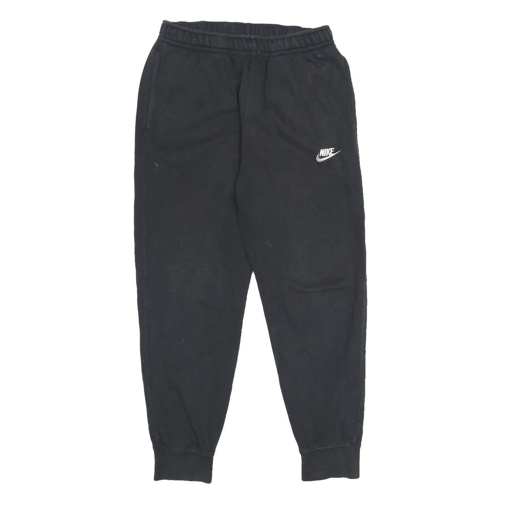 NIKE Mens Joggers Black S W26 L26 Cotton Blend Slim Tapered Casual Sportswear