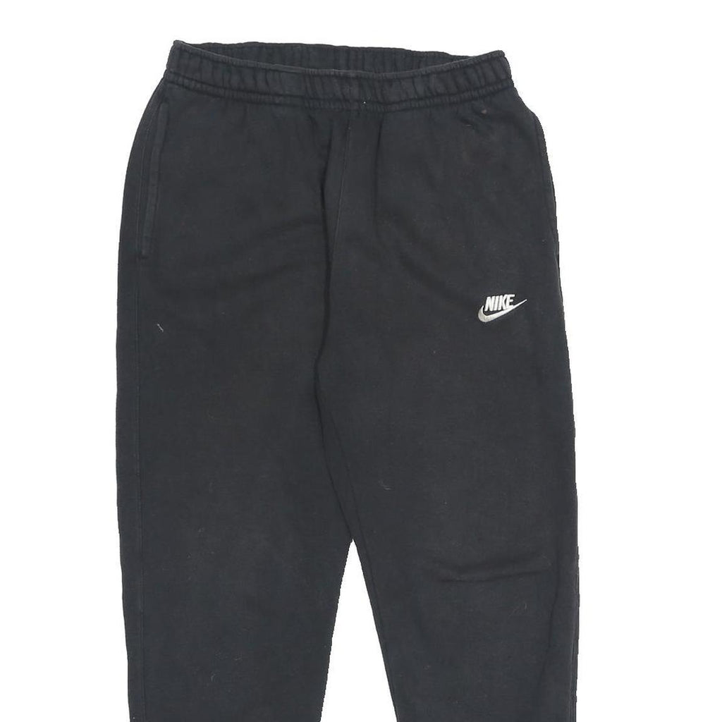 NIKE Mens Joggers Black S W26 L26 Cotton Blend Slim Tapered Casual Sportswear