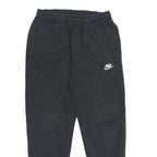NIKE Mens Joggers Black S W26 L26 Cotton Blend Slim Tapered Casual Sportswear
