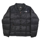 THE NORTH FACE Mens Black Outdoor Jacket S Polyester Woven Plain Regular Fit Zip