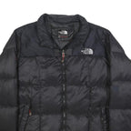 THE NORTH FACE Mens Black Outdoor Jacket S Polyester Woven Plain Regular Fit Zip