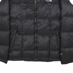 THE NORTH FACE Mens Black Outdoor Jacket S Polyester Woven Plain Regular Fit Zip