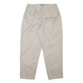 LEE Mens Relaxed Beige Cotton Blend Trousers W30 L28 Casual Zip Closure
