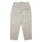 LEE Mens Relaxed Beige Cotton Blend Trousers W30 L28 Casual Zip Closure