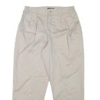 LEE Mens Relaxed Beige Cotton Blend Trousers W30 L28 Casual Zip Closure