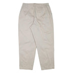 LEE Mens Relaxed Beige Cotton Blend Trousers W30 L28 Casual Zip Closure
