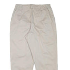 LEE Mens Relaxed Beige Cotton Blend Trousers W30 L28 Casual Zip Closure