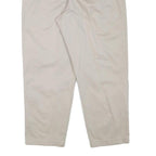 LEE Mens Relaxed Beige Cotton Blend Trousers W30 L28 Casual Zip Closure
