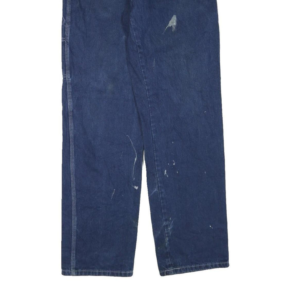 DICKIES Mens Jeans Blue Regular Straight Denim Medium W34 L34 Workwear Pants