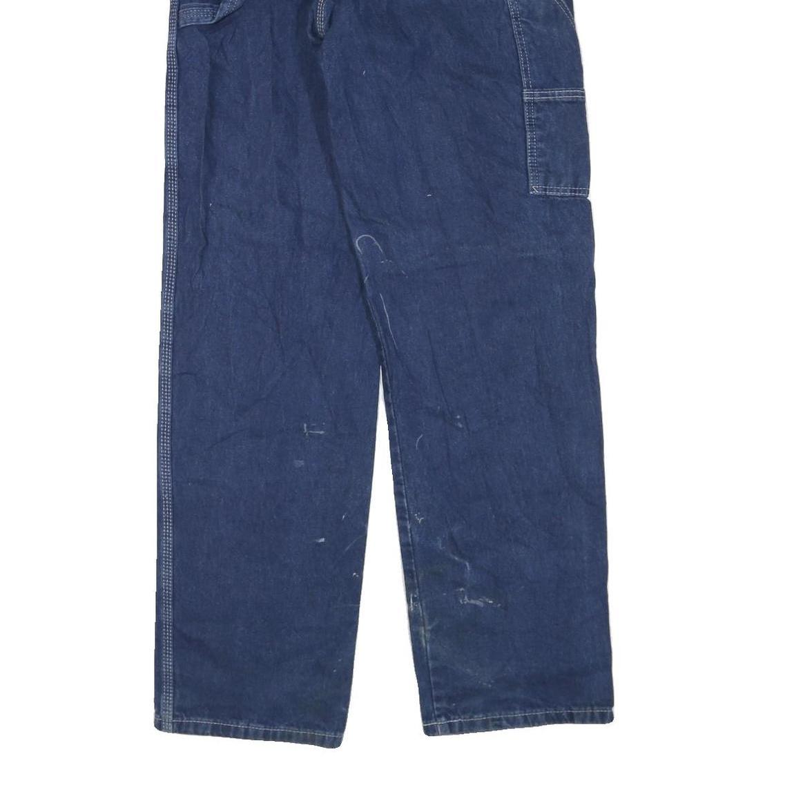 DICKIES Mens Jeans Blue Regular Straight Denim Medium W34 L34 Workwear Pants