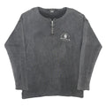 ENERGIE Mens Grey Pullover Plain Round Neck Basic Knit S Cotton Casual Jumper