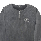 ENERGIE Mens Grey Pullover Plain Round Neck Basic Knit S Cotton Casual Jumper