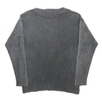 ENERGIE Mens Grey Pullover Plain Round Neck Basic Knit S Cotton Casual Jumper